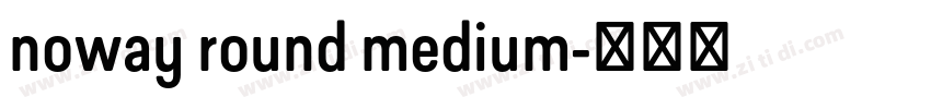 noway round medium字体转换